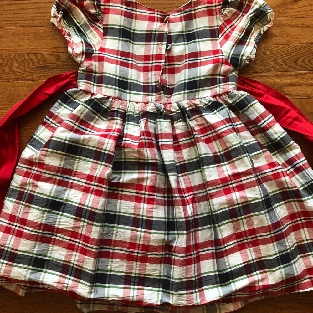 Red and navy Xmas dress Hartstrings